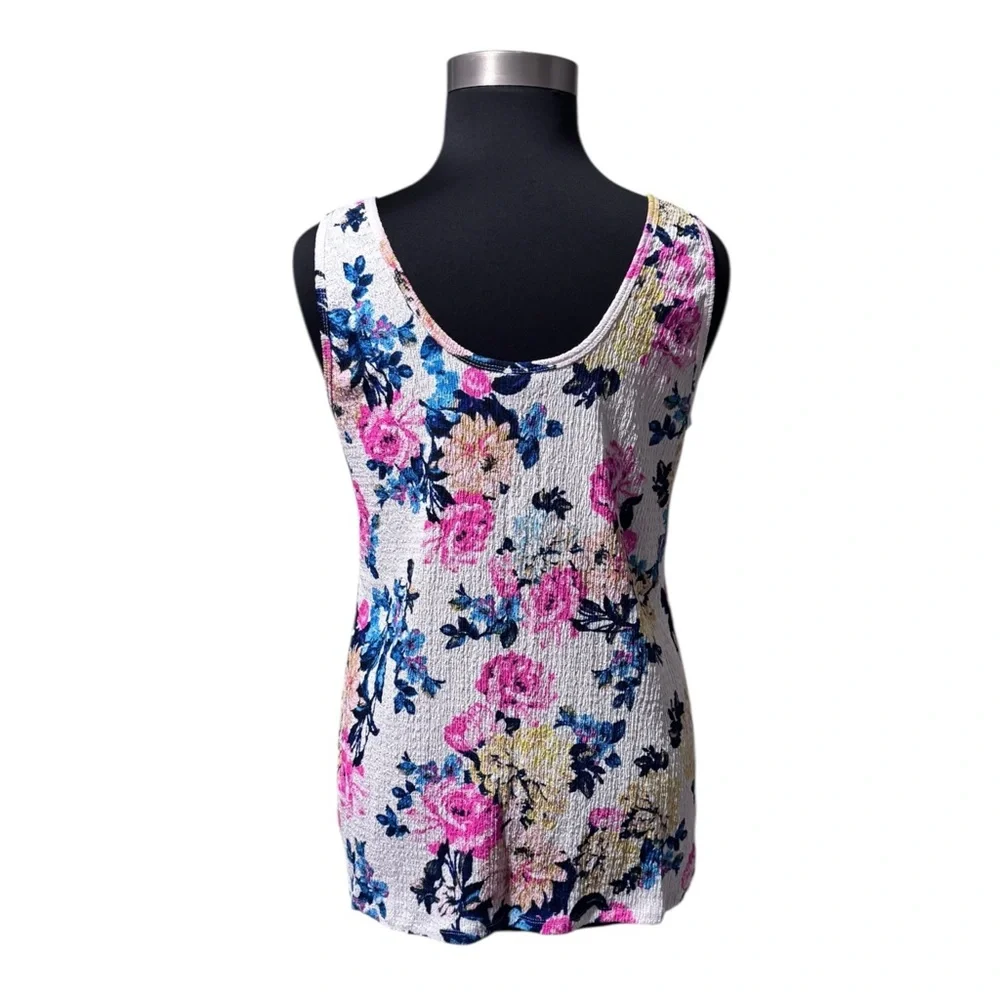 Torrid Double Scoop Knit Smock Tank Size 3X Floral - Picture 6 of 10